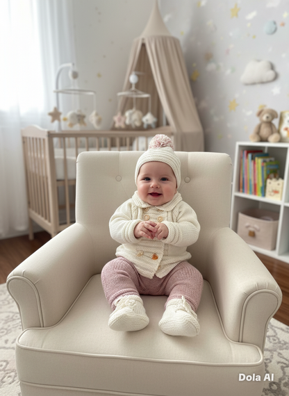 "Rowan” 4 Piece Set Knitting pattern for Reborn doll 16-22” or 0-3 Mth Old Baby