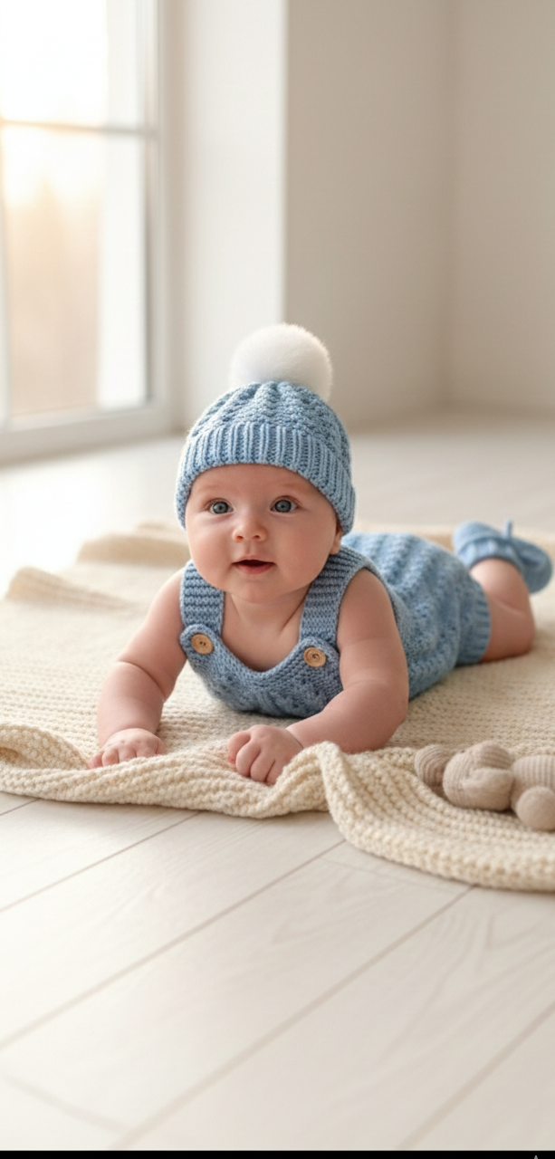 "Lupin” Romper Knitting pattern for Reborn doll 16 -22” or 0-3 Mth Old Baby