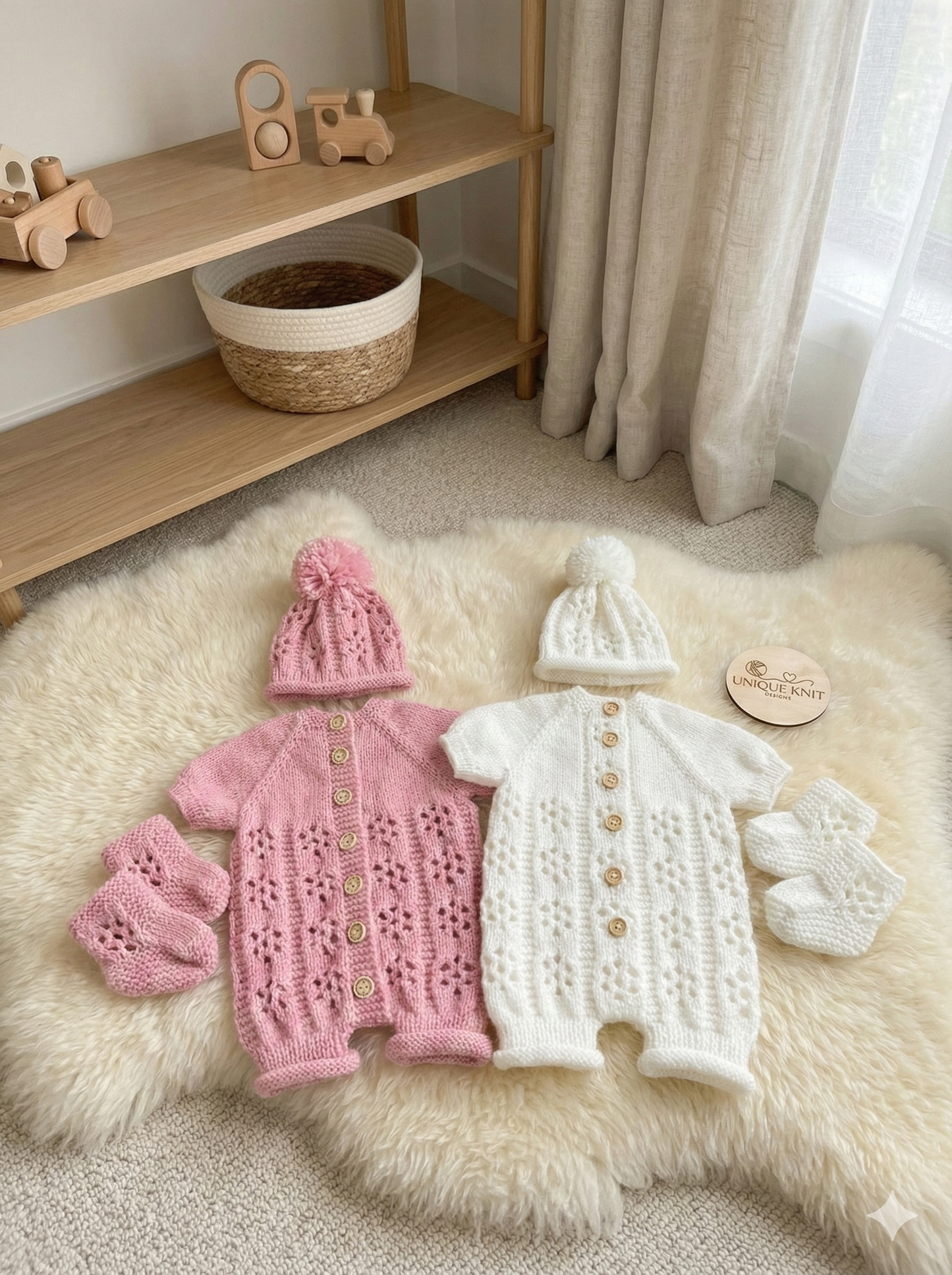 "Bounty” Romper Knitting pattern for Reborn doll 16 -22” or 0-3 Mth Old Baby