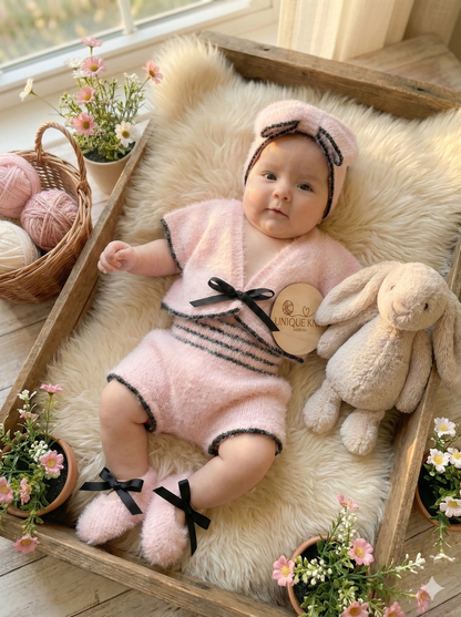 "Carmen” 4 Piece Knitting pattern set for Reborn doll 16 -22” or 0-3 Month Old Baby