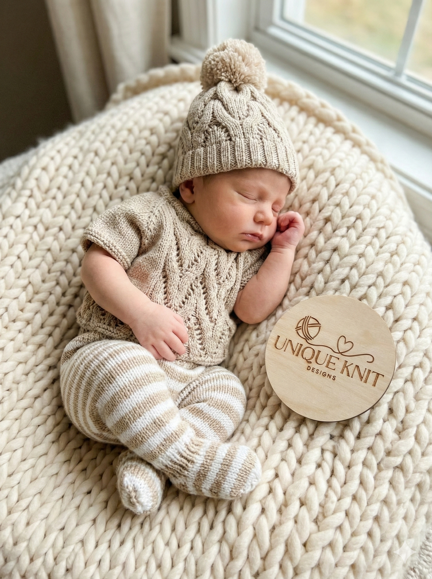 "Harlem” Poncho set Knitting pattern for Reborn doll 16 -22” or 0-3 Month Old Baby