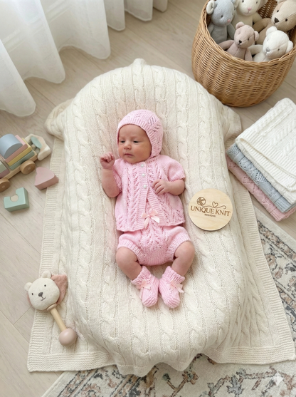 "Sparkle” 4-piece Knitting pattern set for Reborn doll 16 -22” or 0-3 Month Old Baby