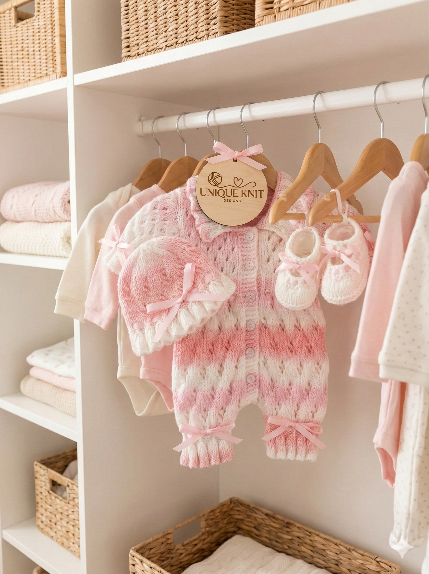 "Blossom ” Romper Knitting pattern for Reborn doll 16 -22” or 0-3 Mth Old Baby