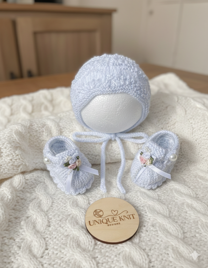 "Cinderella” 4 piece Knitting pattern for Reborn doll 16 -22” or 0-3 Month Old Baby
