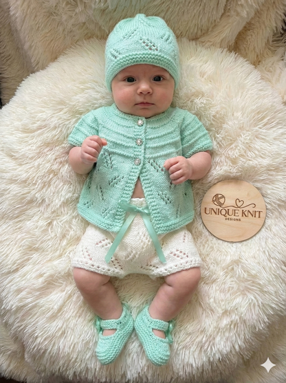 "Mayflower ” Mix 'n' Match Knitting pattern for Reborn doll 16 -22” or 0-3 Mth Old Baby