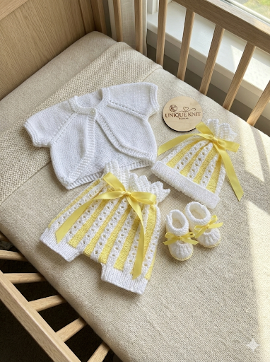 "Rosebud” Summer set Knitting pattern for Reborn doll 16 -22” or 0-3 Mth Old Baby