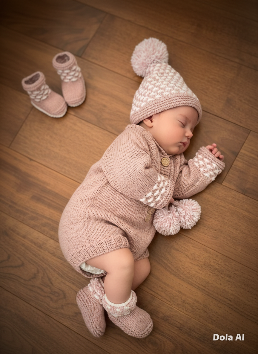 "Holly” Romper Knitting pattern for Reborn doll 16 -22” or 0-3 Month Old Baby