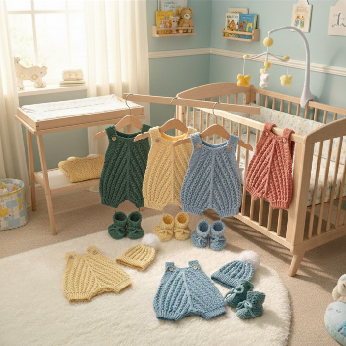 "Lupin” Romper Knitting pattern for Reborn doll 16 -22” or 0-3 Mth Old Baby