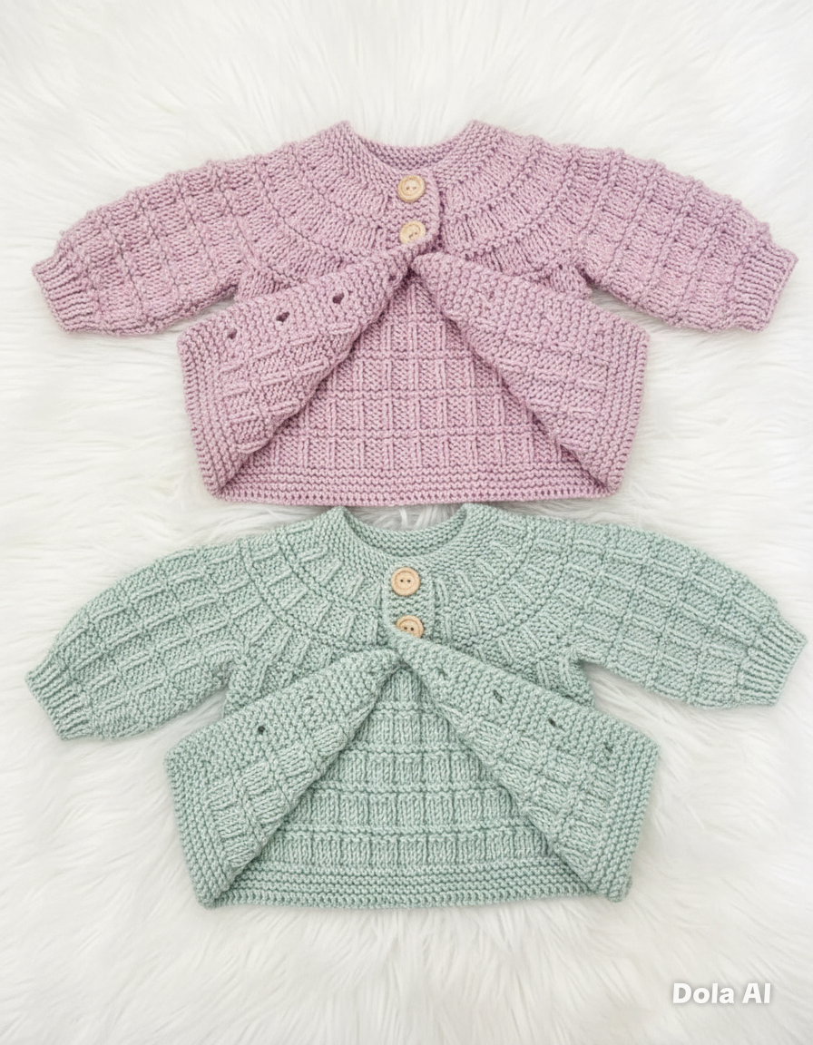 "Tate & Kate” 4 Piece Set Knitting pattern for Reborn doll 16-24” or 0-6 Mth Old Baby