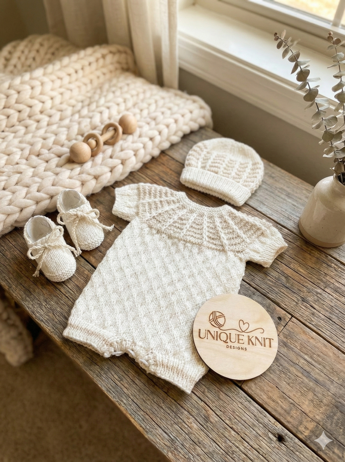 "Isaac” Multi Piece set knitting pattern for reborn doll 16-22" or 0-3 month old baby