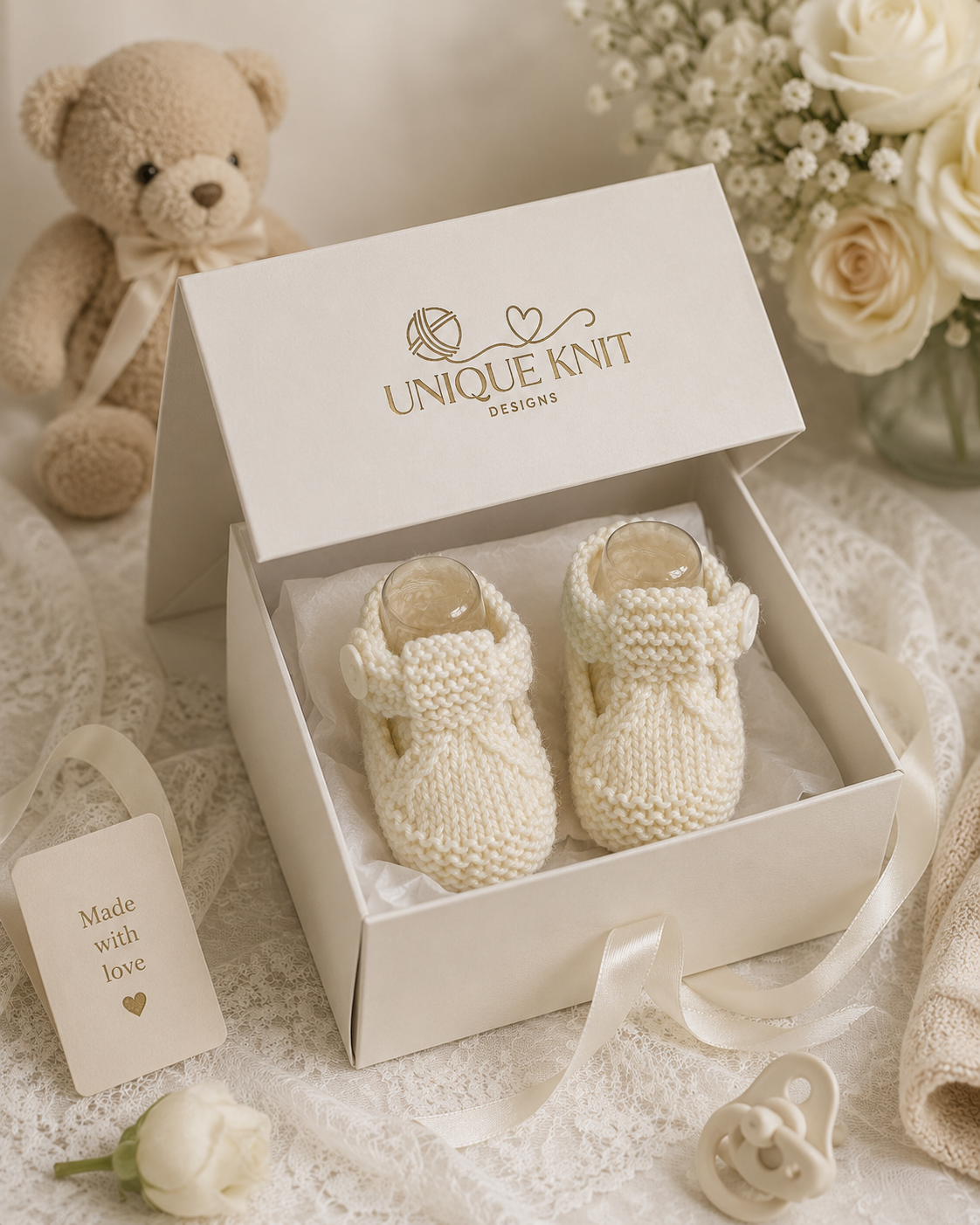'First Steps' shoe kit and gift box