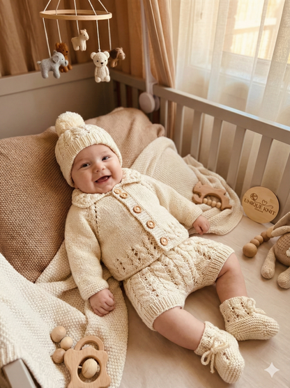 "Barley” 4 Piece Set Knitting pattern for Reborn doll 16-22” or 0-3 Month Old Baby