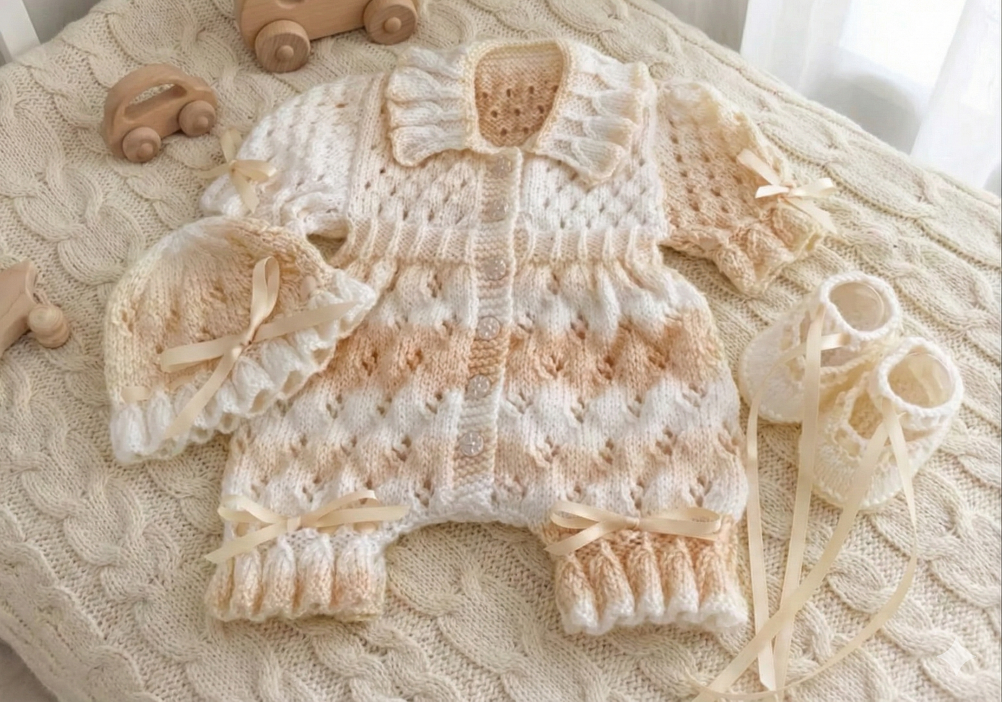 "Blossom ” Romper Knitting pattern for Reborn doll 16 -22” or 0-3 Mth Old Baby