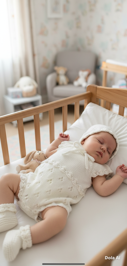 "Angel” Romper Knitting pattern for Reborn doll 16 -22” or 0-3 Month Old Baby