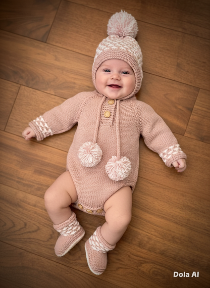 "Holly” Romper Knitting pattern for Reborn doll 16 -22” or 0-3 Month Old Baby