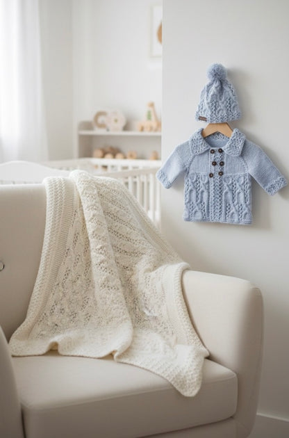 “Lollipop” Jacket, Hat & Blanket Set, Sizes Premature To 4 Years Old