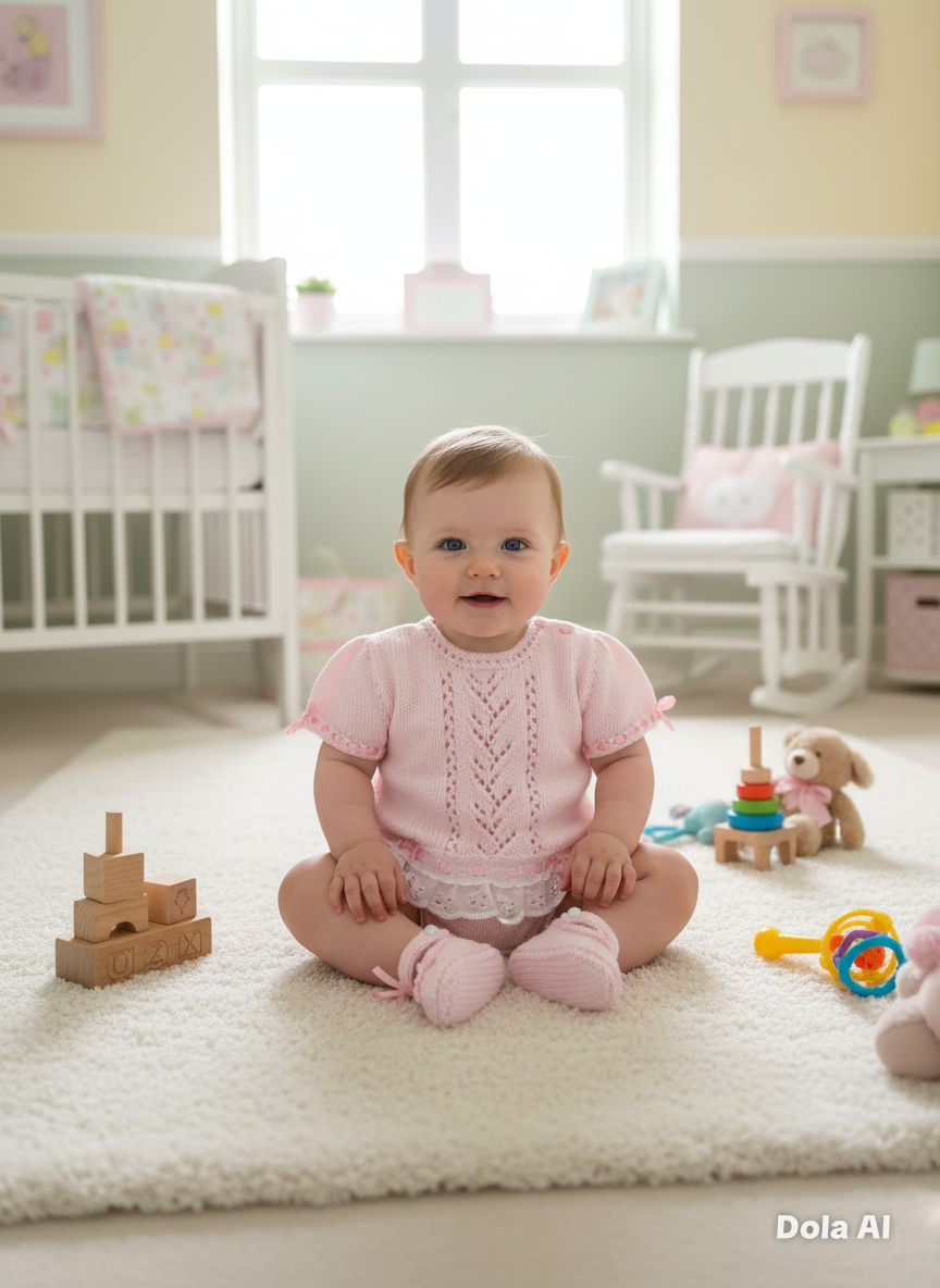 "Sweetpea ” Angel Set Knitting pattern for Reborn doll 16 -22” or 0-3 Mth Old Baby