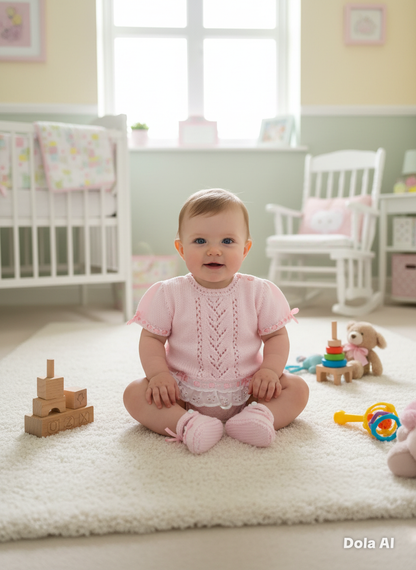 "Sweetpea ” Angel Set Knitting pattern for Reborn doll 16 -22” or 0-3 Mth Old Baby