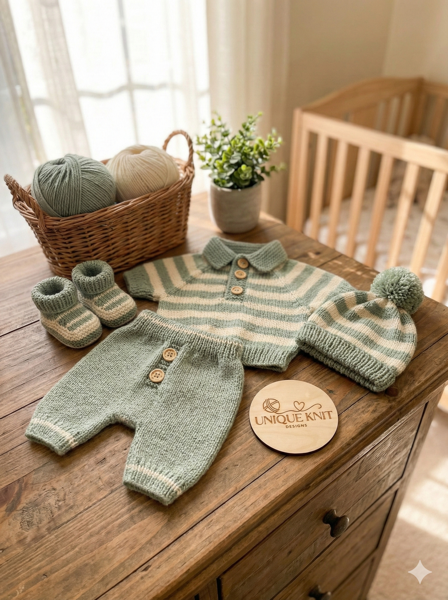 "Chestnut” Shorts and top Knitting pattern set for Reborn doll 16 -22” or 0-3 Mth Old Baby