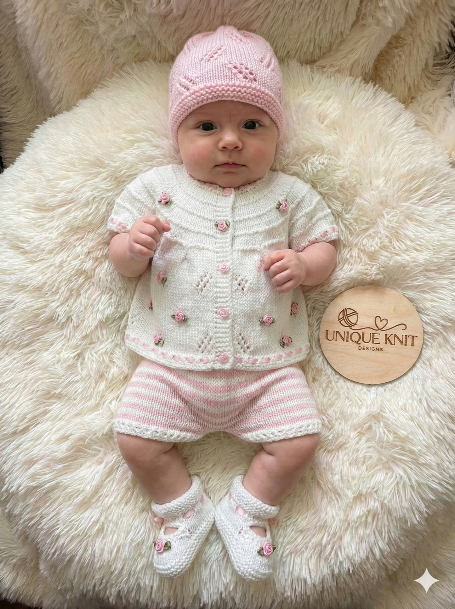 "Mayflower ” Mix 'n' Match Knitting pattern for Reborn doll 16 -22” or 0-3 Mth Old Baby
