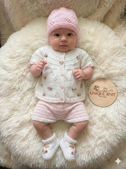 "Mayflower ” Mix 'n' Match Knitting pattern for Reborn doll 16 -22” or 0-3 Mth Old Baby