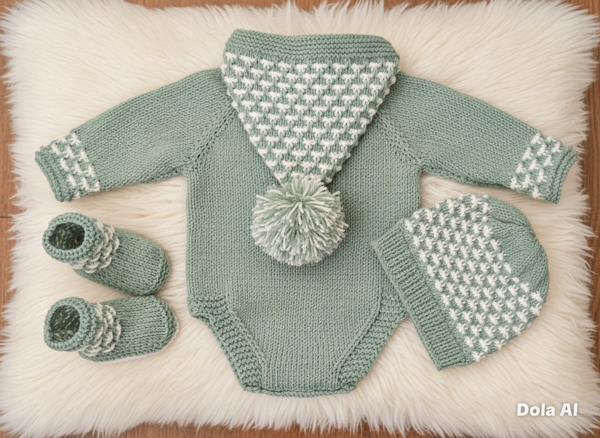 "Holly” Romper Knitting pattern for Reborn doll 16 -22” or 0-3 Month Old Baby