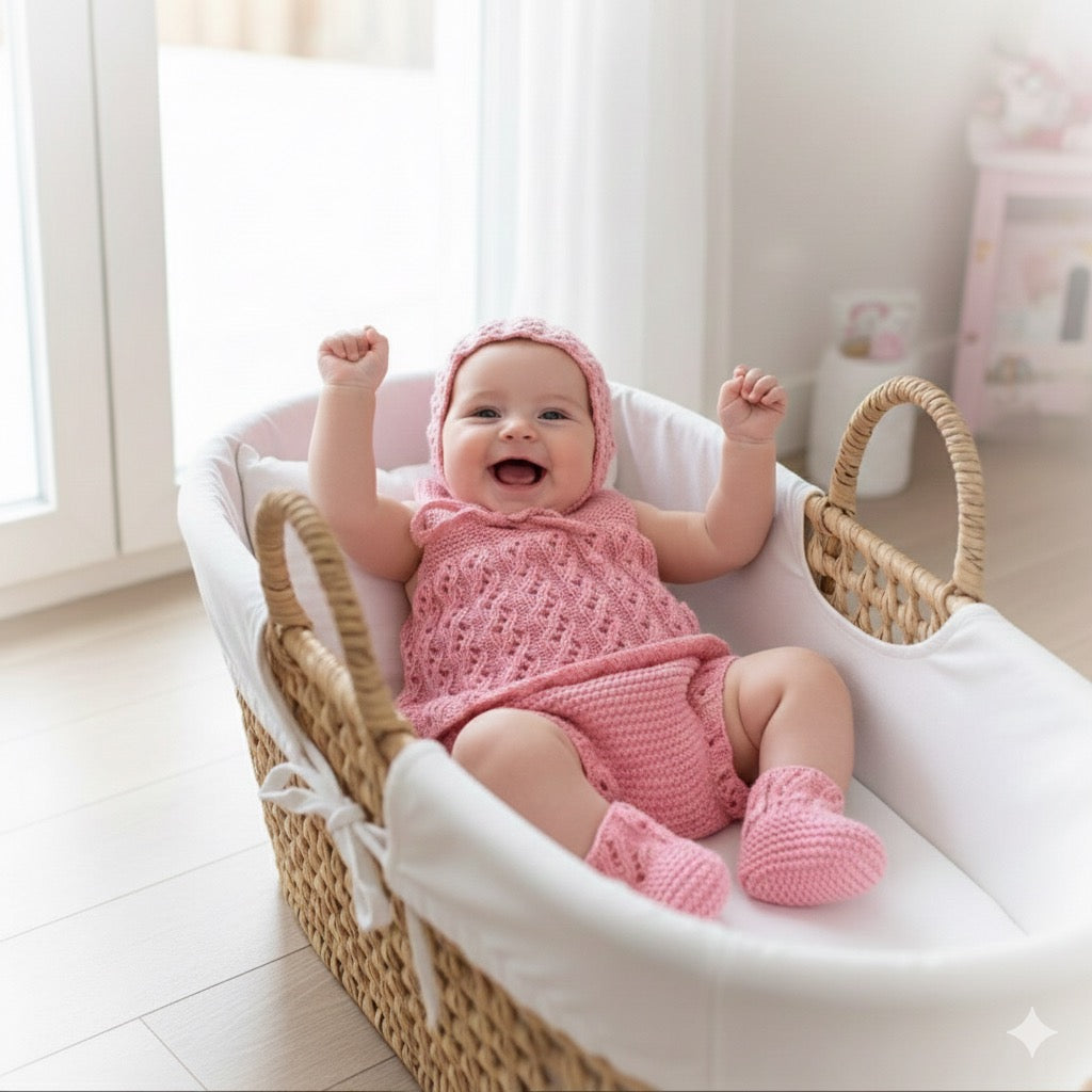 "Misty” 4 Piece Set Knitting pattern for Reborn doll 16-22” or 0-3 Month Old Baby