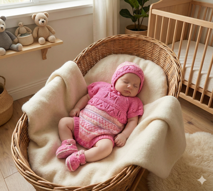 "Candy” Romper Knitting pattern for Reborn doll 16 -22” or 0-3 Month Old Baby