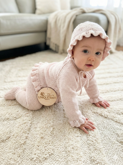 "Jade” 3 piece set knitting pattern for reborn doll 16-22" or 0-3 month old baby
