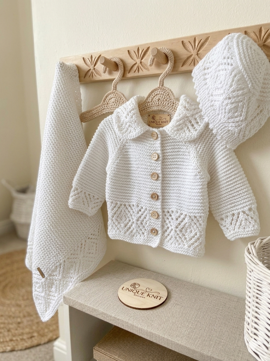 "Sapphire” 3 piece Knitting pattern set for Reborn doll 16 -22” or 0-3 Month Old Baby