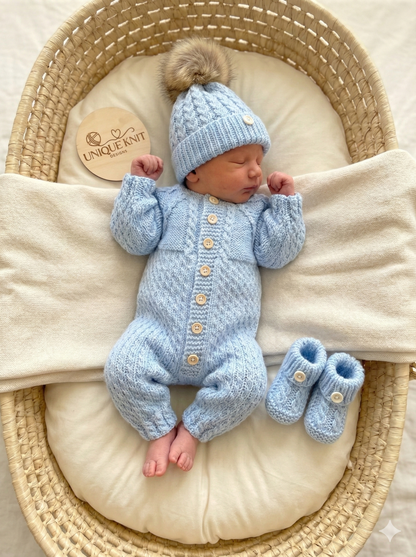 "Primrose” Romper Knitting pattern for Reborn doll 16 -22” or 0-3 Mth Old Baby