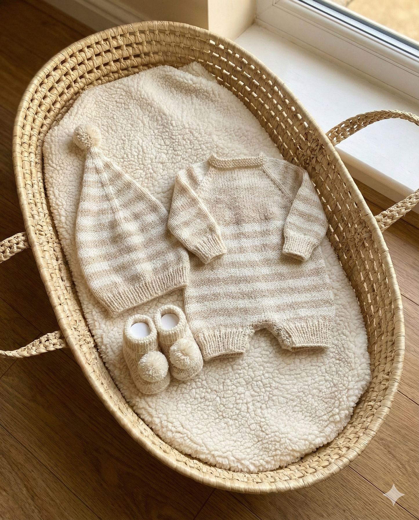 "Peaches & Cream” Romper Set Knitting pattern for Reborn doll 16 - 22” or 0-3 Mth Old Baby