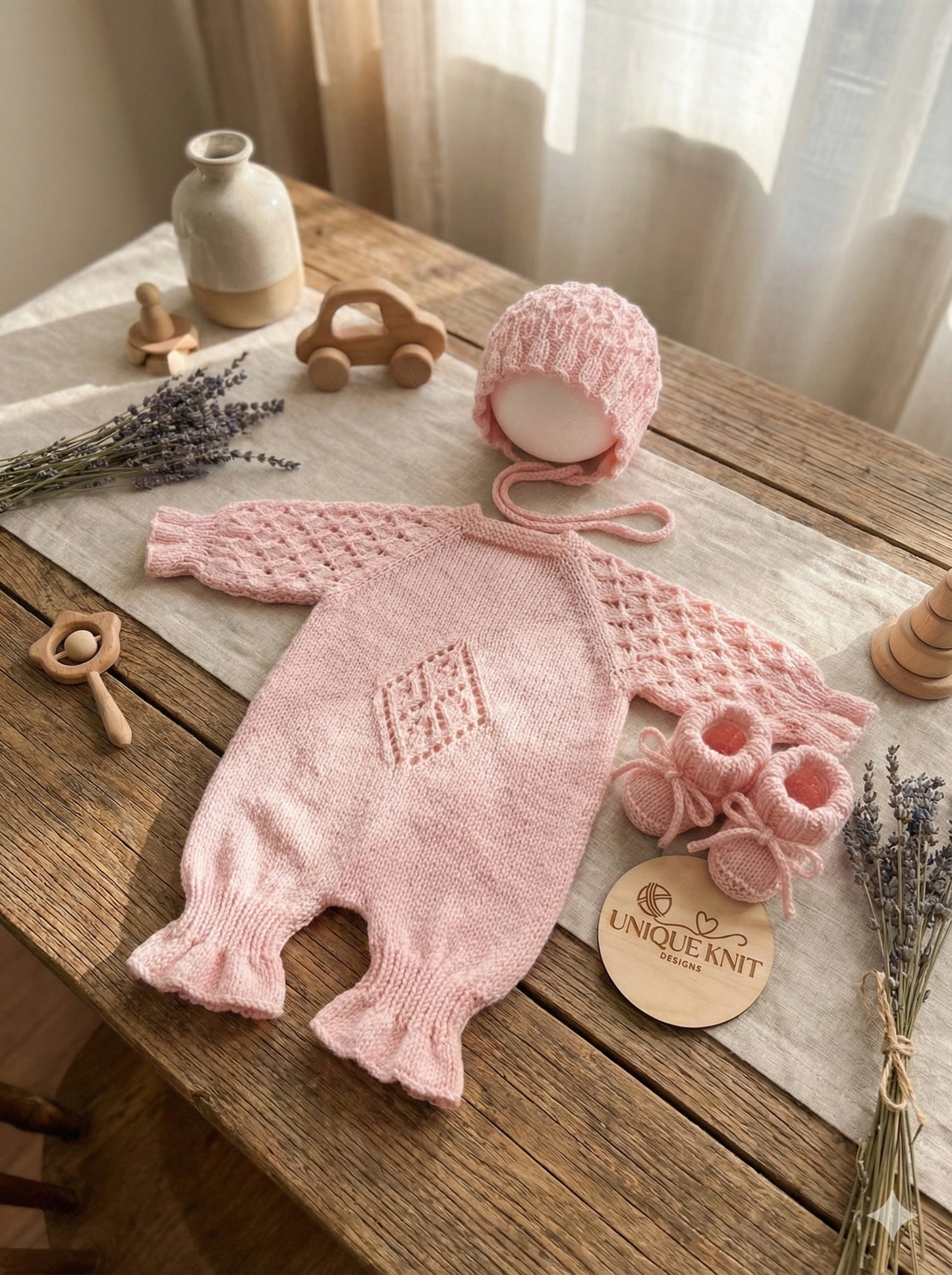 "Princess” Romper Knitting pattern for Reborn doll 16 -22” or 0-3 Month Old Baby