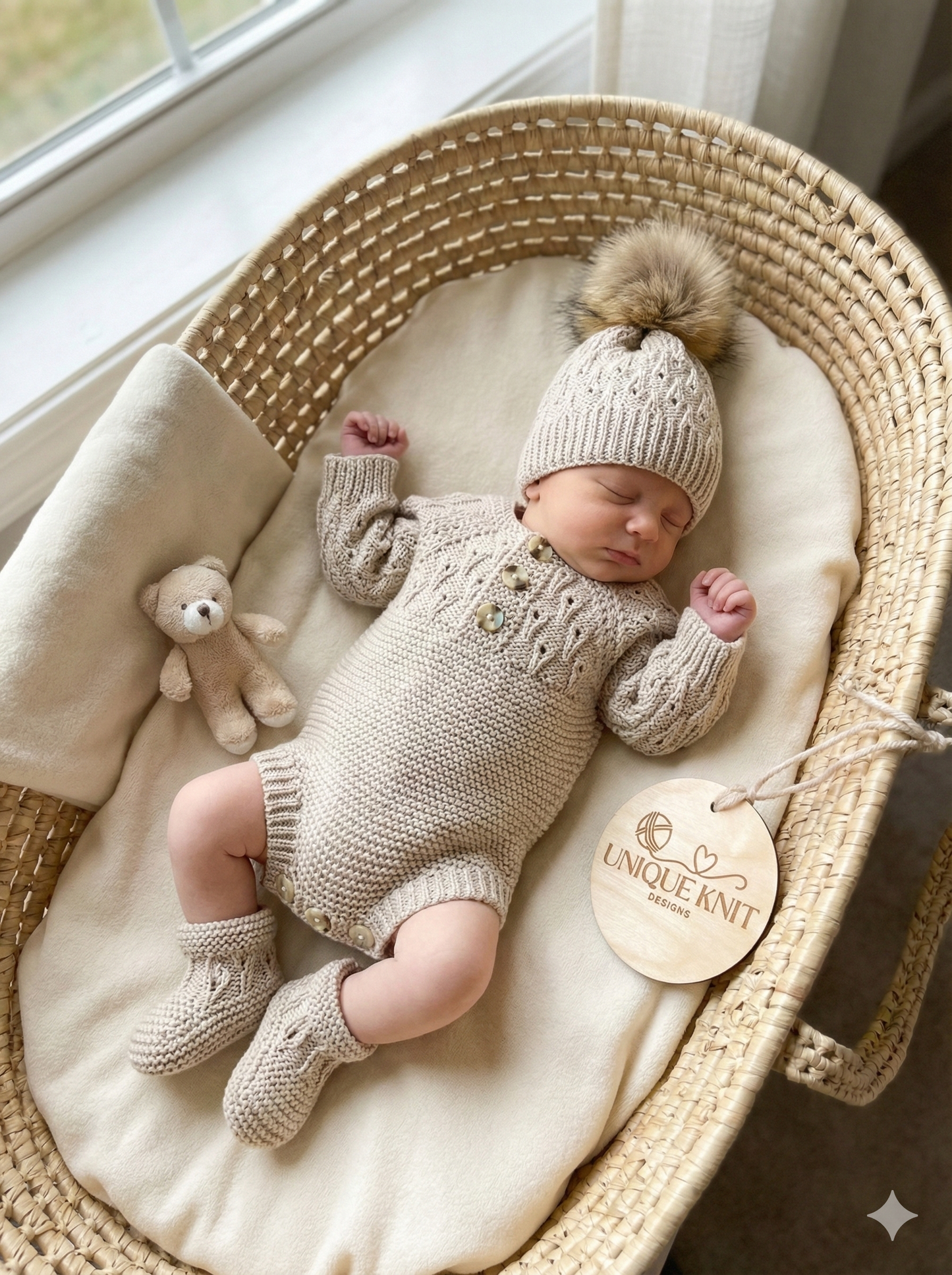 "Pumpkin” Romper Knitting pattern for Reborn doll 16 -22” or 0-3 Mth Old Baby