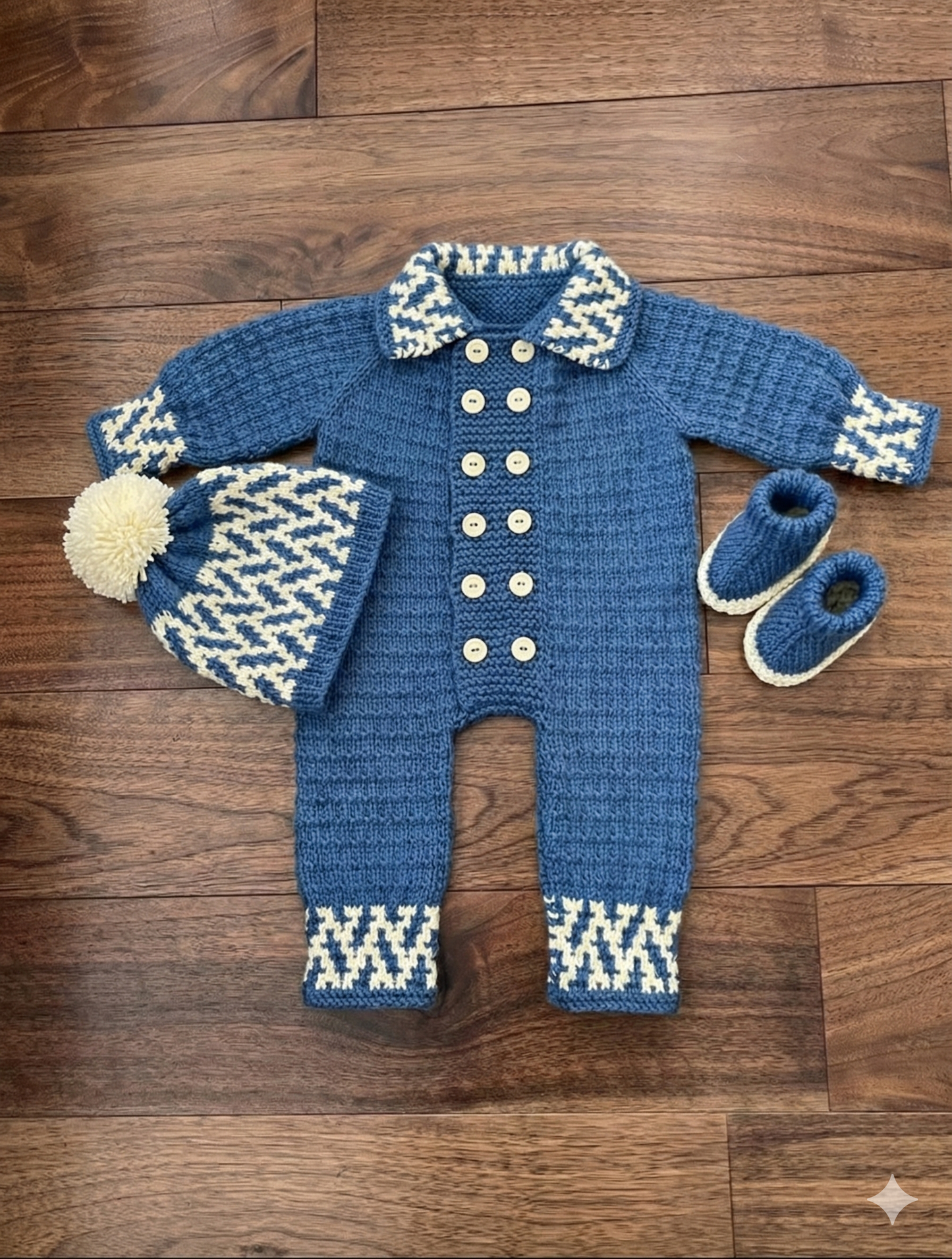 "Fudge” Romper Set Knitting pattern for Reborn doll 16-22” or 0-3 Month Old Baby