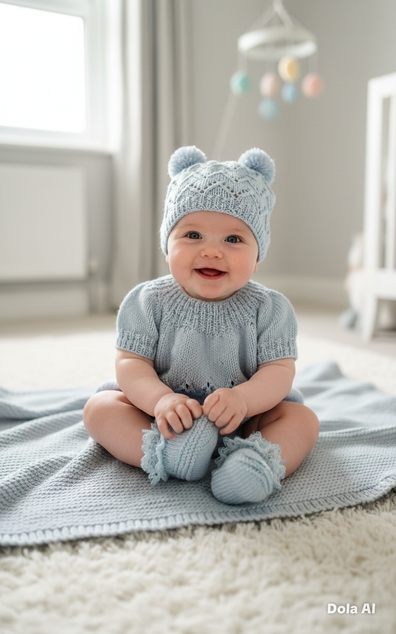 "Maggie” Multi-piece Knitting pattern for Reborn doll 16 -22” or 0-3 Month Old Baby