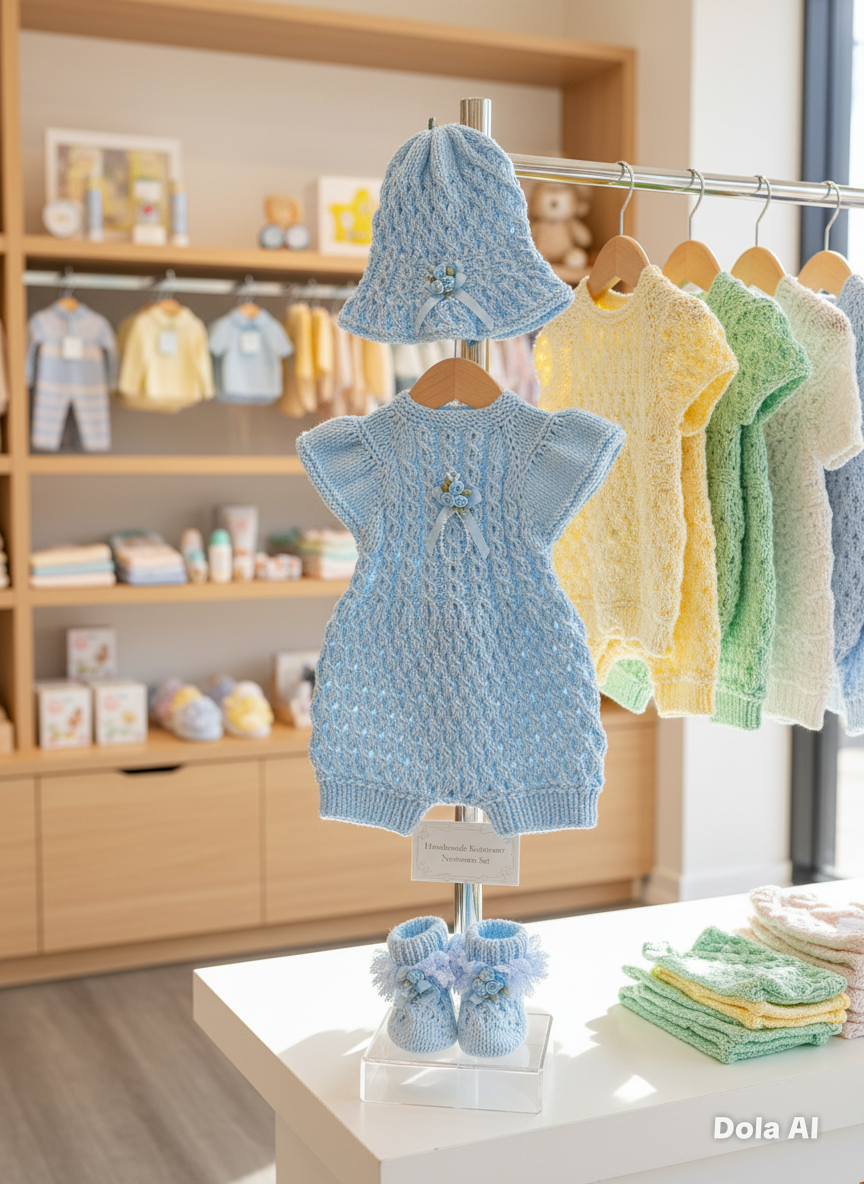 "Ruffle” Romper Knitting pattern for Reborn doll 16 -22” or 0-3 Month Old Baby
