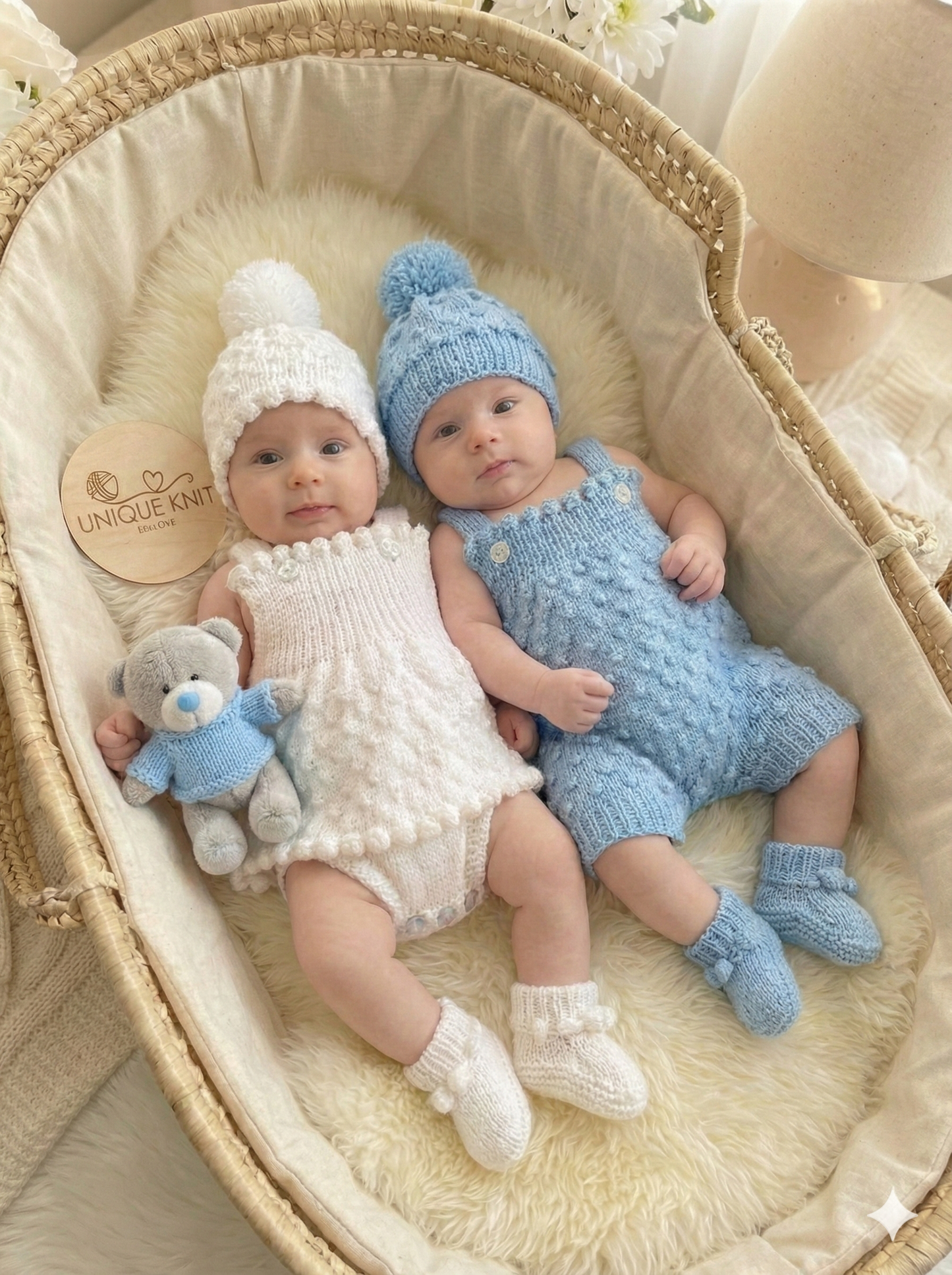 "Petunia” Shorts and Dress set Knitting pattern for Reborn doll 16 -22” or 0-3 Mth Old Baby