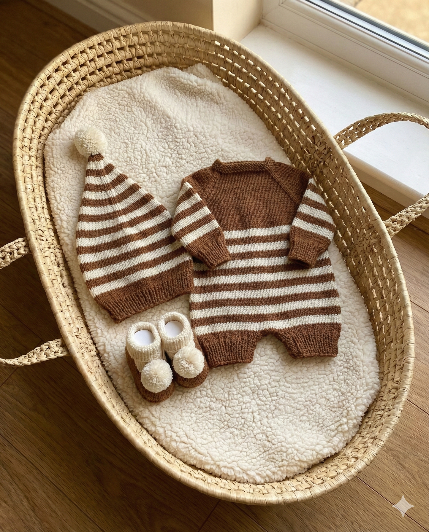 "Peaches & Cream” Romper Set Knitting pattern for Reborn doll 16 - 22” or 0-3 Mth Old Baby