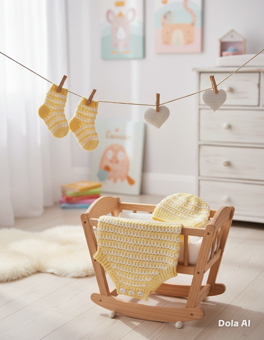 "Kiwi” Romper Knitting pattern set for Reborn doll 16 -22” or 0-3 Month Old Baby
