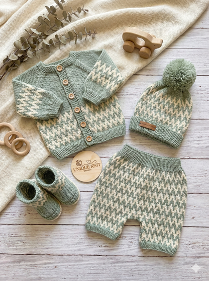 "Zingara” 4 Piece Knitting pattern set for Reborn doll 16 -22” or 0-3 Month Old Baby