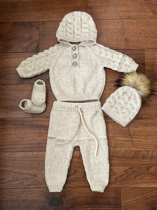 "Dubai” 4 Piece Knitting pattern set for Reborn doll 16 -22” or 0-3 Month Old Baby