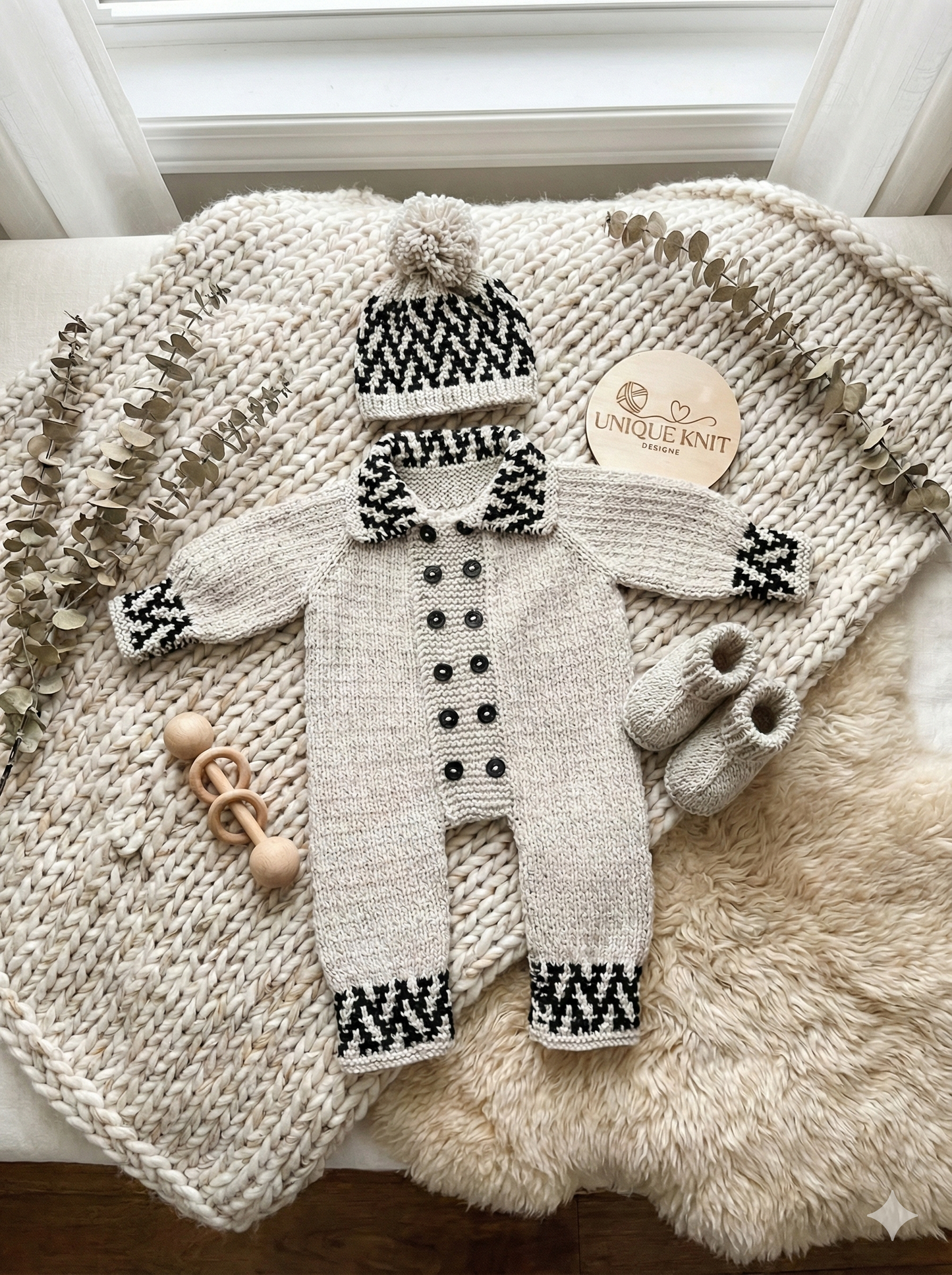 "Fudge” Romper Set Knitting pattern for Reborn doll 16-22” or 0-3 Month Old Baby