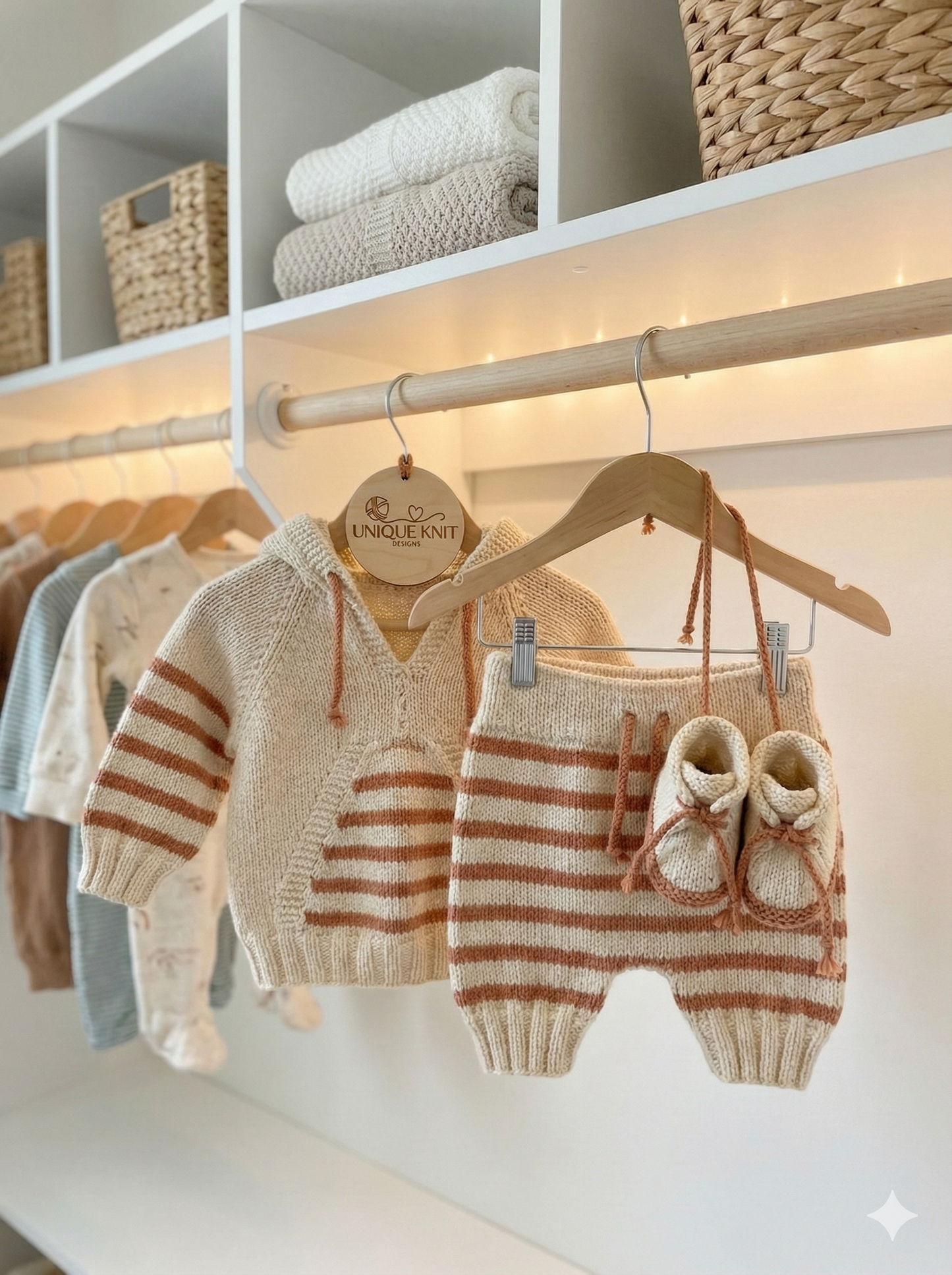 "Basil” Tracksuit & Trainer Knitting pattern set  for Reborn doll 16 -22” or 0-3 Mth Old Baby