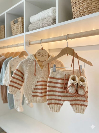 "Basil” Tracksuit & Trainer Knitting pattern set  for Reborn doll 16 -22” or 0-3 Mth Old Baby