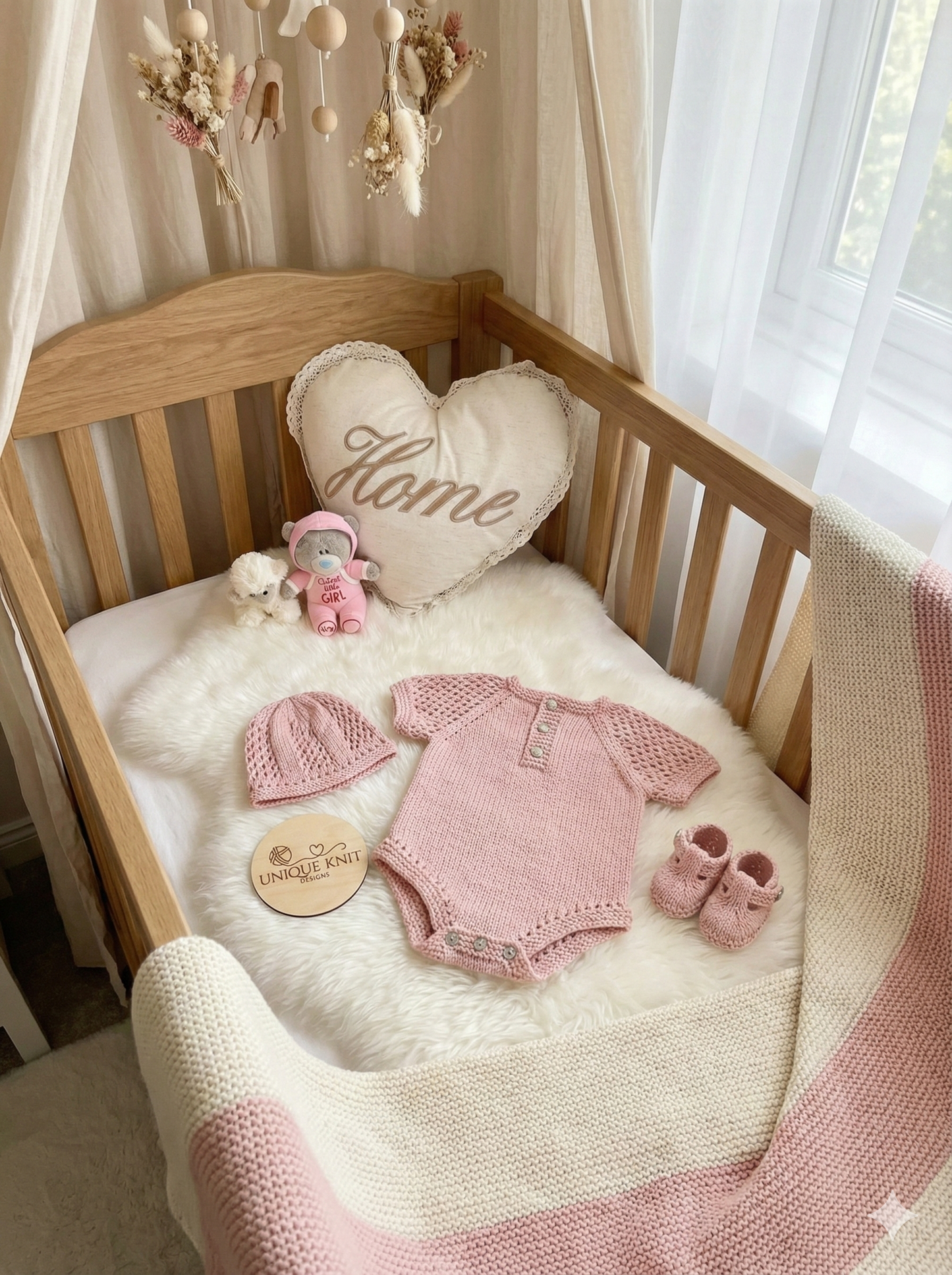 "Pearl” Romper Knitting pattern for Reborn doll 16 -22” or 0-3 Mth Old Baby