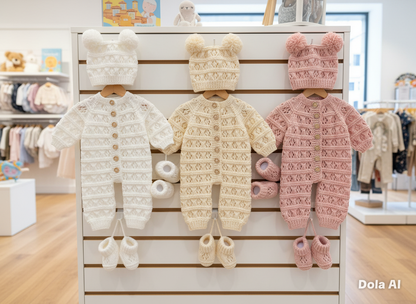 "Miami" Romper knitting pattern for reborn doll 16-22" or 0-3 Month old baby