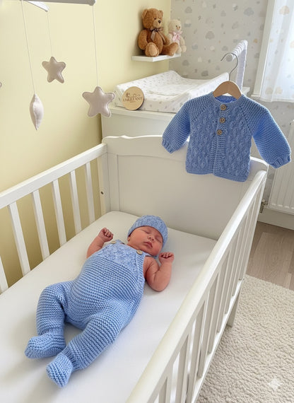 "Little Cloud” 3 piece Knitting pattern set for Reborn doll 19 -24” or 0-6 Month Old Baby