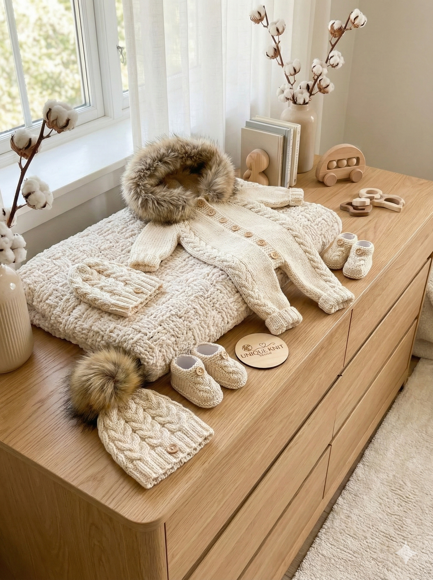 "Alaska” 3 piece Knitting pattern set for Reborn doll 16 -24” or 0-6 Month Old Baby