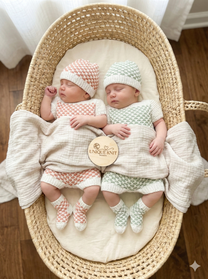 "Charlie” 4 Piece Set Knitting pattern for Reborn doll 16-22” or 0-3 Month Old Baby